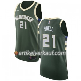 NBA Milwaukee Bucks Trikot Tony Snell 21 Nike 2017-18 Grün Swingman - Herren